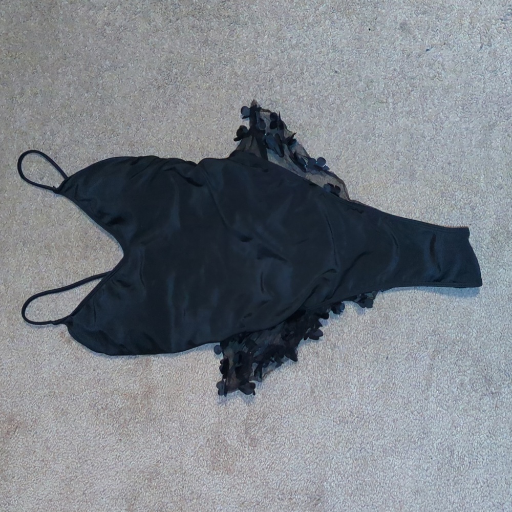 One piece thong bathing suit 1xl
